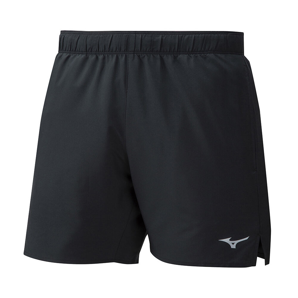 Panske Šortky Mizuno Core 5.5 Bezecke Čierne Vypredaj BLEA14986